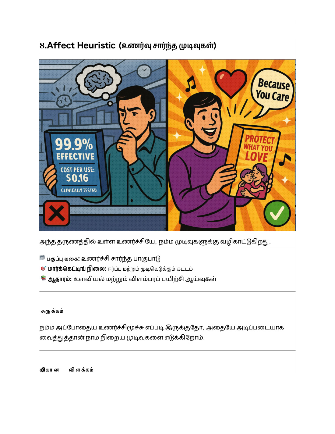 தமிழ் free sampler-ல் உள்ள உணர்வு சார்ந்த முடிவுகள் பக்கம்